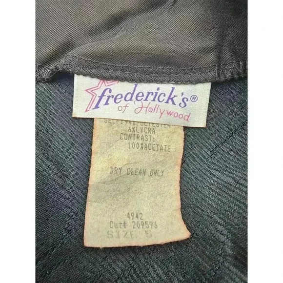 Vtg 80s/90s Fredrick's of Hollywood Junior's Size 5 Black Tulle Dress - Picture 11 of 16